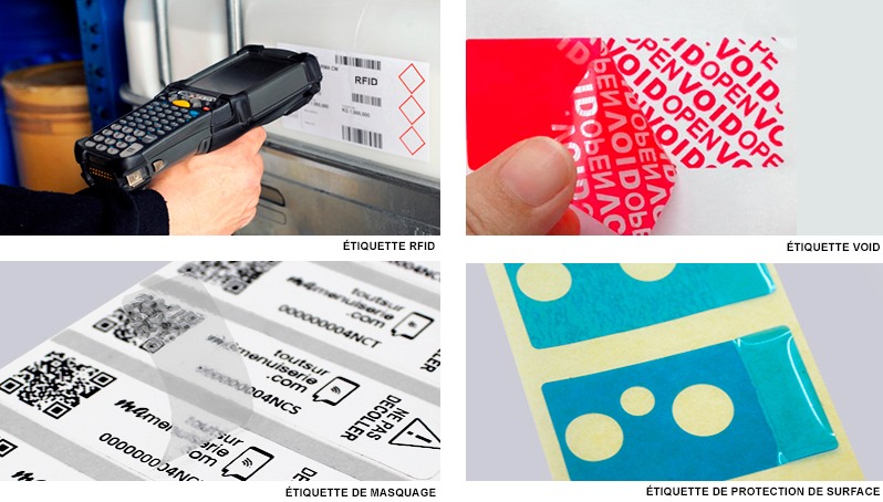 étiquettes RFID, Tags RFID, étiquettes techniques, Etik ouest converting