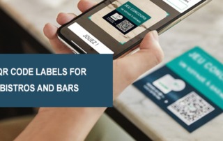 NFC labels & QR Code labels for restaurants, bistros and bars EtikOuest Converting